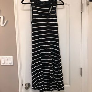 Black and white stripe Express dress